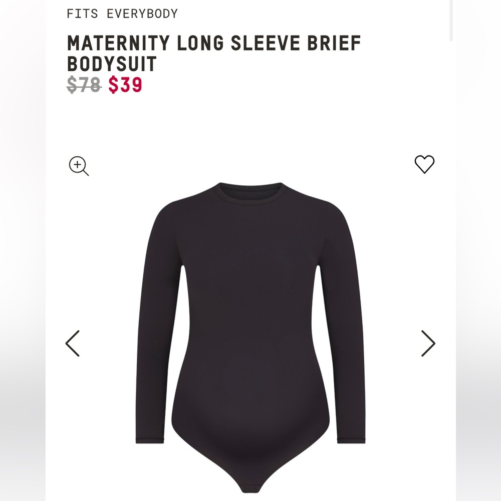 Skims Fits Everybody Maternity Bodysuit NWT